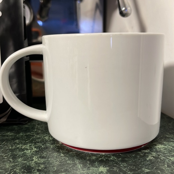 Starbucks 2012 gold lettering stackable cup with red bottom rim - Picture 2 of 10